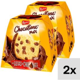 Kit 2 Unidades Chocottone Maxi Bauducco 500g na Casas Bahia