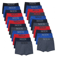 Kit 24 Cuecas Boxer Masculina De Microfibra MEN Super Confortável E Elástica na Shopee