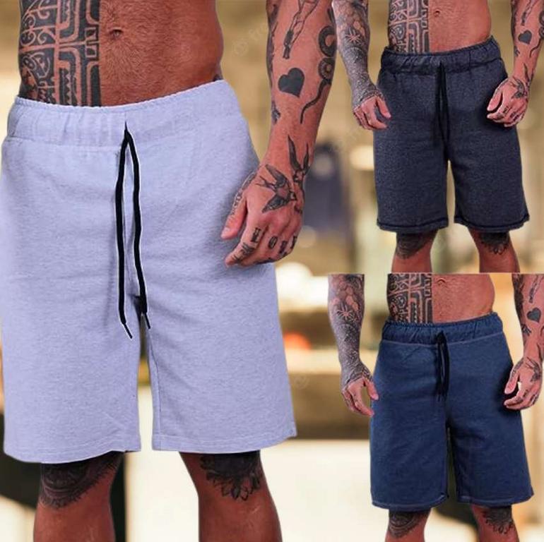 Kit 3 Bermudas Moletom Masculinas MXD Conceito Cores Básicas Casuais Treinos Musculação Academia na Amazon