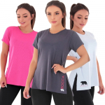 KIT 3 BLUSAS DRY FIT TAPA BUMBUM TECIDO POLIAMIDA RETÉM SUOR na Amazon