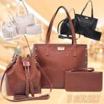Kit 3 Bolsas Sacolas Femininas na Amazon