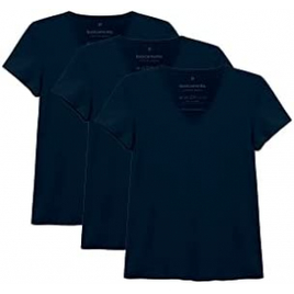 Kit 3 Camisetas Babylook Basicamente Feminino na Amazon