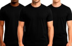 Kit 3 Camisetas Básicas Masculinas Sandrini Preto ou Sortido Algodão Premium Conforto Casual Dia a Dia na Amazon