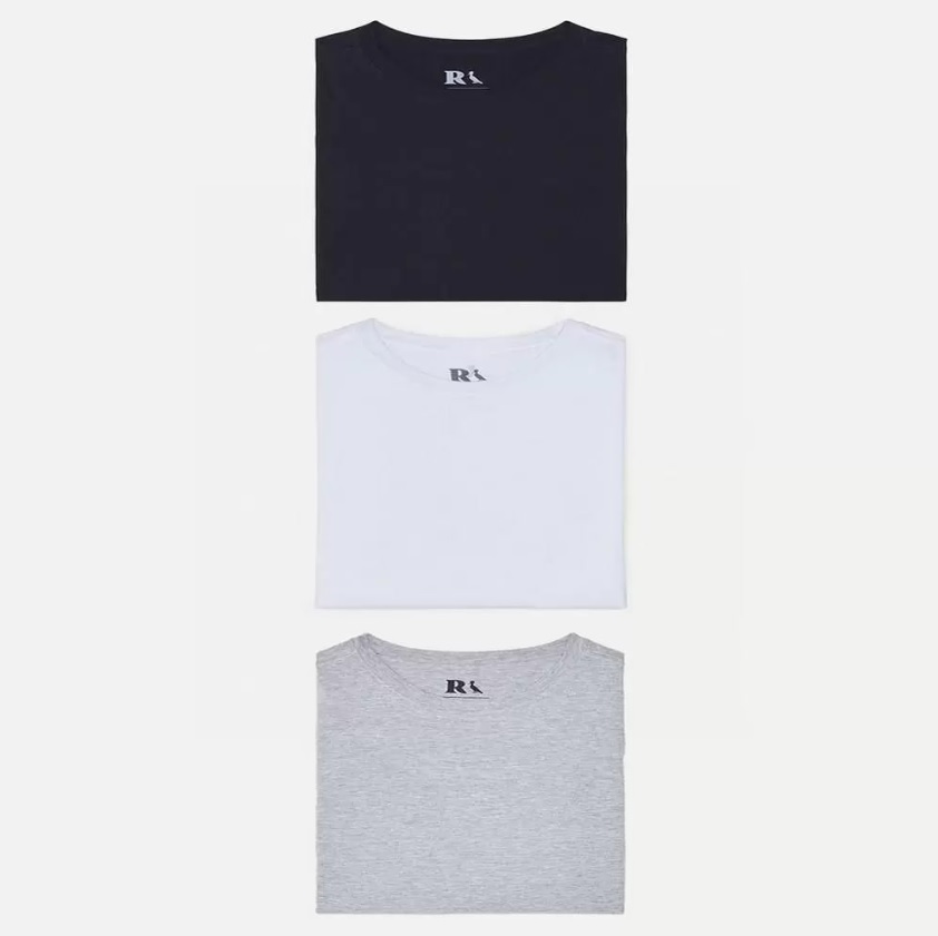 Kit 3 Camisetas Básicas Reserva na Magazine Luiza