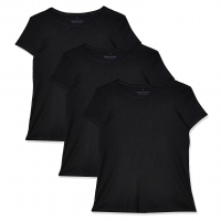 Kit 3 Camisetas Loungewear, Basicamente, Feminina na Amazon