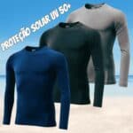 Kit 3 Camisetas Térmicas Proteção Solar Uv 50+ Manga Longa Dry Fit by ZAROC na Amazon