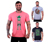 Kit 3 Camisetas Tradicional Masculina Clássica MXD – Várias opções de estampas na Amazon