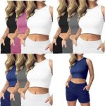 Kit 3 Conjuntos Regata Feminina + Short Feminino Fresquinho Verão na Amazon