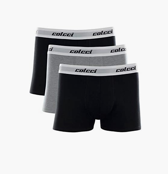 Kit 3 Cuecas Boxer Algodão, Colcci, Masculino na Amazon