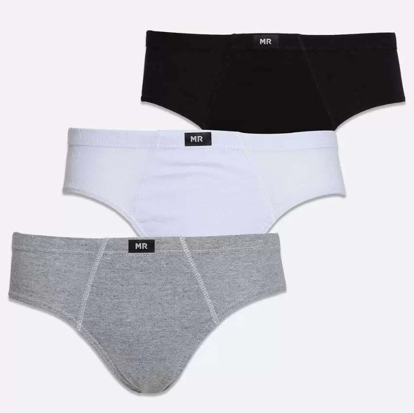 Kit 3 Cuecas Masculinas Slip MR na Magazine Luiza