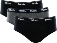 Kit 3 Cuecas Slip Algodão, Mash, Masculino na Amazon