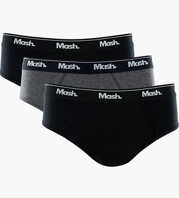 Kit 3 Cuecas Slip Algodão, Mash, Masculino na Amazon