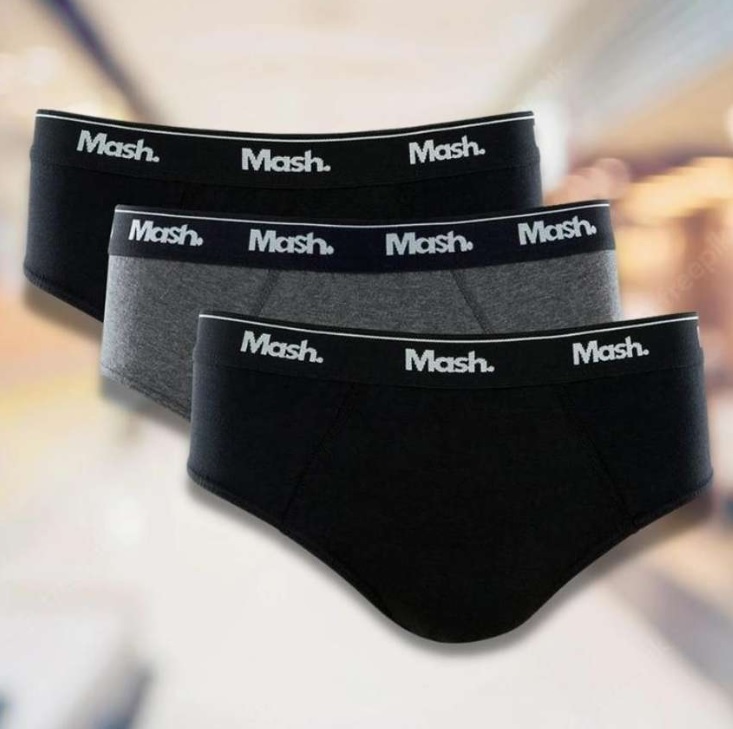 Kit 3 Cuecas Slip Algodão, Mash, Masculino na Amazon