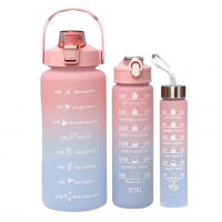 Kit 3 Garrafa De Água Squeeze Galão 2l Litros Motivacional Academia - Marketplace na Amazon