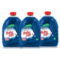 Kit 3 Lava Roupas Liquido Baby Soft Max Performance - Azul 3L na Shopee