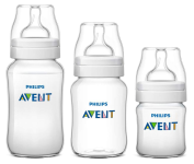 Kit 3 Mamadeiras Clássica Anticólica 125/260/330ml, Transparente na Amazon