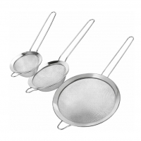 Kit 3 Peneiras Inox Luxo Trama Fina 10cm 12cm 16cm Utensílio Para Cozinha E Confeitaria na Amazon