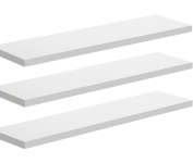 Kit 3 Prateleiras Brancas 1,5x10x40 cm – Com Bucha (Decorare), Compactas e Versáteis na Amazon