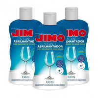 Kit 3 Secante Abrilhantador 100ml Jimo Máquina Lavar Louças Secagem Rápida Vidros Taças Sem Mancha na Amazon