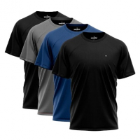 Kit 4 Camisas Dry-fit Sandrini Masculina Academia Treino Uv na Amazon