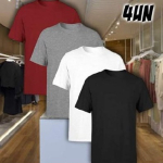 Kit 4 Camisetas Masculina SSB Brand Lisa Algodão 30.1 Premium na Amazon