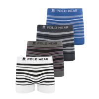 Kit 4 Cuecas Boxer Sem Costura Polo Wear Sortido na Shopee