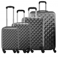 Kit 4 Malas Rígidas De ABS 360° 8kg 10kg 23kg E 32kg Com Cadeado Gladiador Diamond D1C4 (Grafite) na Amazon