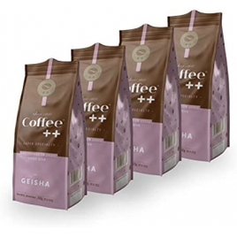 Kit 4 Pacotes Coffee Mais Café Especial em Grãos Geisha 250g na Amazon