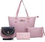Kit 4 Peças 3Bolsas Bag Feminina Carteira Tendência Willibags na Amazon