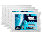 Kit 4 Travesseiros Nasa Up 3 para fronhas 50x70cm Fibrasca Branco na Amazon