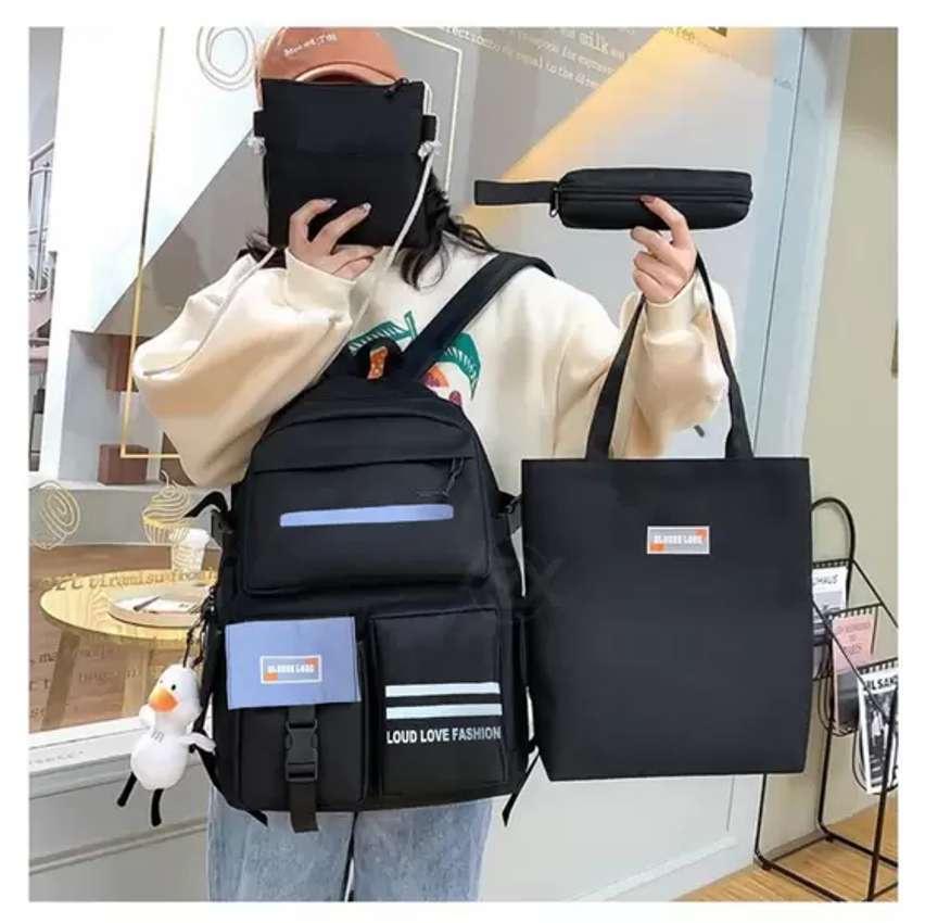 Kit 4 Unidades Mochila Escolar Para Meninas Conjunto Bolsa – Generic na Magazine Luiza