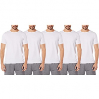 Kit 5 Camisetas Básicas Gola C, Basicamente, Masculino na Amazon