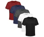 Kit 5 Camisetas Masculina Lisa Algodão Qualidade na Amazon