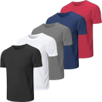 Kit 5 Camisetas Masculinas Básicas Lisa Poliéster Premium na Amazon