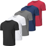 Kit 5 Camisetas Masculinas Básicas Lisa Poliéster Premium na Amazon