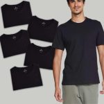 Kit 5 Camisetas Masculinas Básicas Slim – Hering na Magazine Luiza