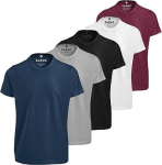 Kit 5 Camisetas Masculinas Slim Gola Algodão Premium Coloridas by ZAROC na Amazon