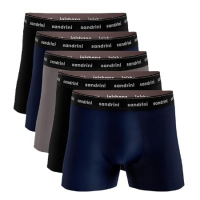 Kit 5 Cuecas Boxer Sandrini Masculina Algodão Cores Sortidas Conforto na Amazon