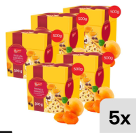 Kit 5 Unidades Panettone Frutas e Damasco 500g -Bauducco na Casas Bahia