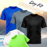 Kit 6 Camisetas Masculina Dry Fit Proteção Solar UV na Amazon