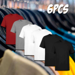 Kit 6 Camisetas Masculina SSB Brand Lisa Algodão 30.1 Premium na Amazon