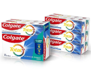 Kit 6 Creme Dental Para Branqueamento Colgate Total 12 Whitening & Advanced Fresh 90g na Amazon