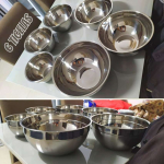 KIT 6 Tigelas Bowl Aço Inox Funda Multiuso Medidora na Amazon