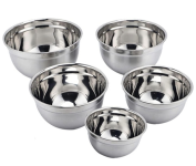 Kit 6 Tigelas Bowl Aço Inox Funda Multiuso Medidora na Amazon