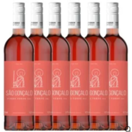 Kit 6 Vinhos São Gonçalo Rosé D.O.C Vinho Verde na Divvino