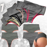 Kit 7 Calcinha Modeladora Cós Alto – Compressão para Barriga Cintura Alta, Sem Costura, Forro 100% Algodão – VIÉRE na Amazon