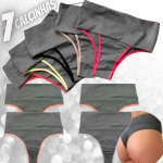 Kit 7 Calcinha Modeladora Cós Alto – Compressão para Barriga Cintura Alta, Sem Costura, Forro 100% Algodão – VIÉRE na Amazon