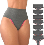 Kit 7 Calcinha Modeladora Cós Alto – Compressão para Barriga Cintura Alta, Sem Costura, Forro 100% Algodão – VIÉRE na Amazon