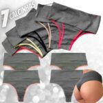Kit 7 Calcinhas Femininas Cós Alto – Compressão para Barriga Cintura Alta, Calcinha Modeladora na Amazon