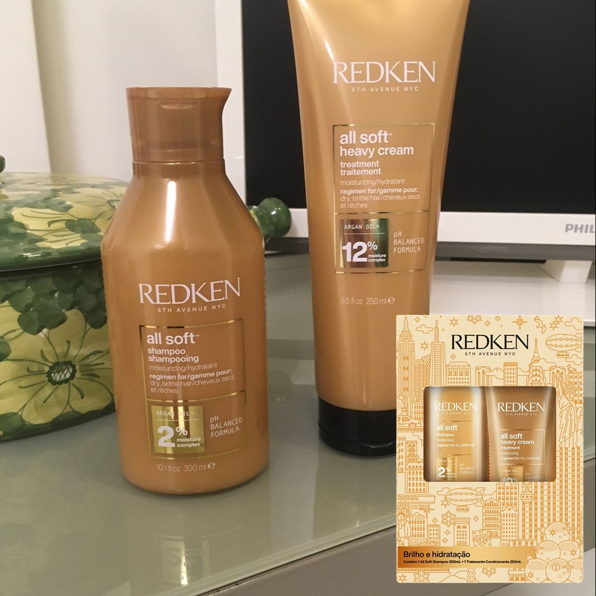 Kit All Soft – Shampoo + Máscara | Redken na Amazon